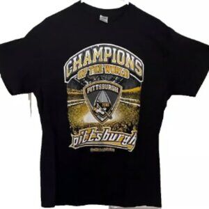 Pittsburgh Penguins 2016 NHL Champions T-Shirt Men’s Large Black Gildan Tee